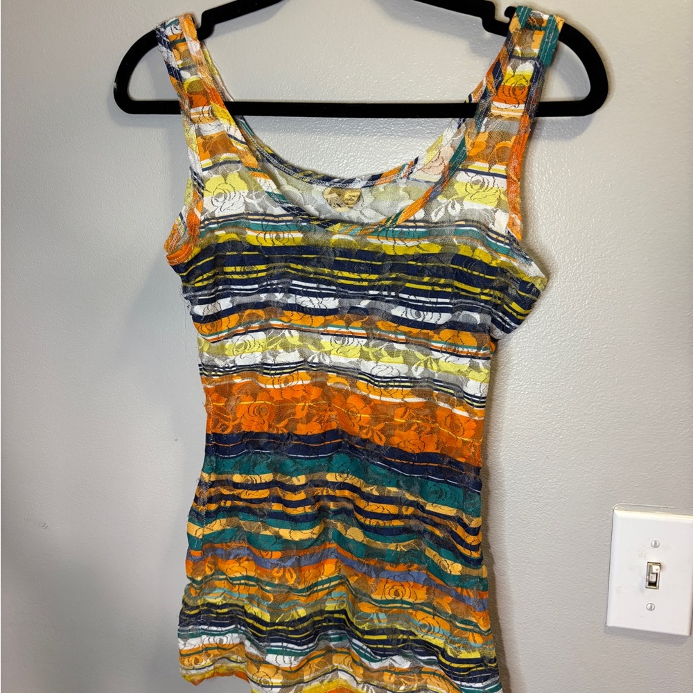 BKE Colorful Striped Tank Top